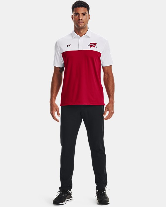 Men's UA Playoff Collegiate Polo, Red, pdpMainDesktop image number 2